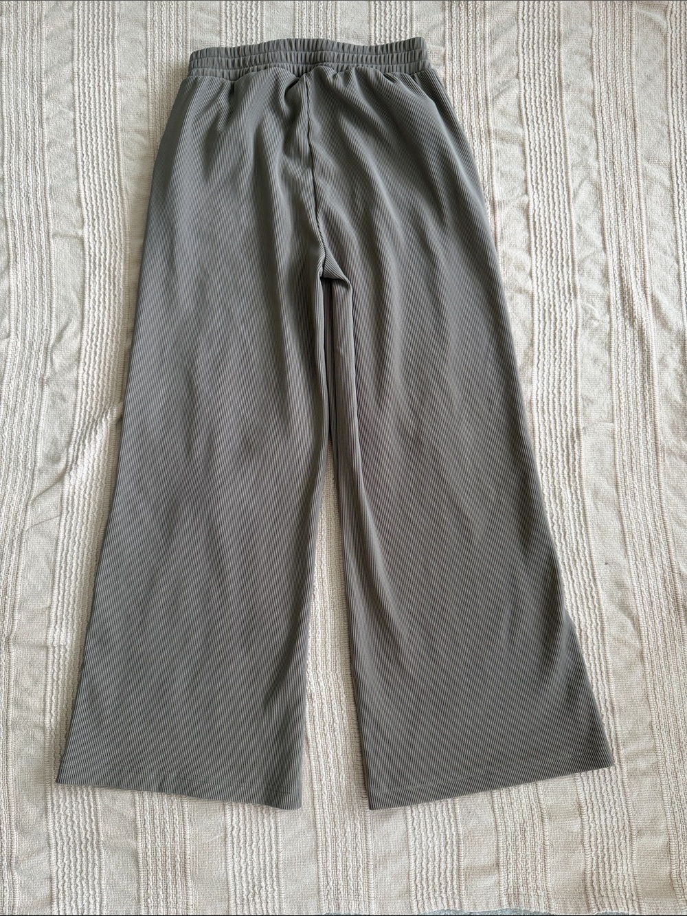 Zenana Outfitters Women's Wide-Leg Track Pants in Beige - Picture 2 of 4
